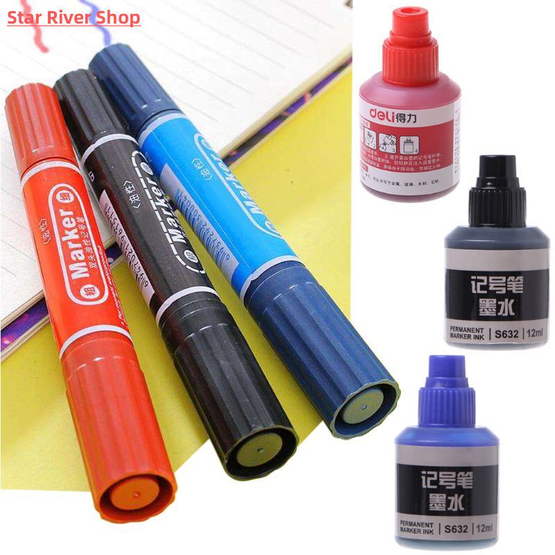 12ml Waterproof Instantly Dry Graffiti Paint Pen Oil Ink Ref - 实物图