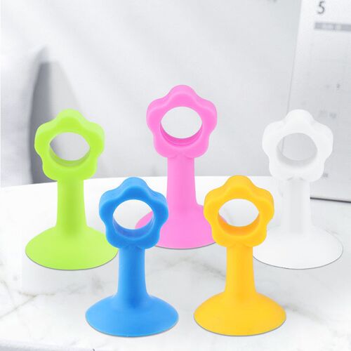Silicone Door Stopper Upgraded AntiCollision No Drill Pad Ru