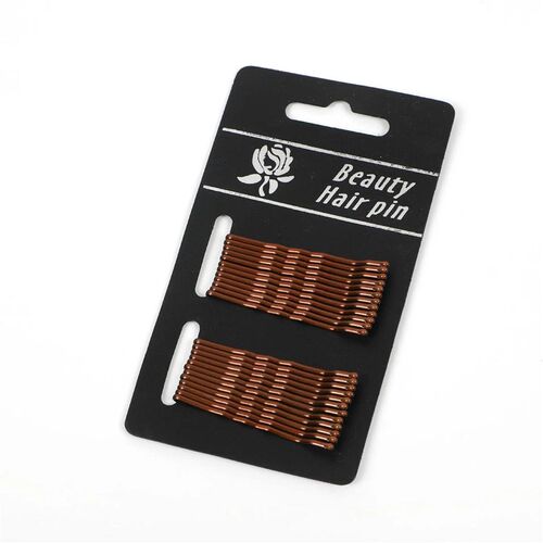 24PCS Black Paintless Color Retention Simple One Word Clip B