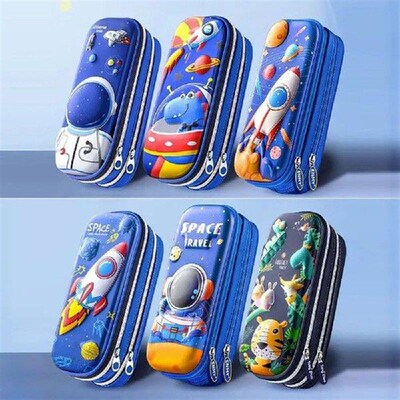 Durable Double-Layer Stationery Storage Bag Large-capacity
