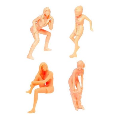 1/64 Scale Girl Figure Tiny People Scenes Realistic