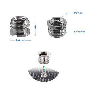 20Pcs 1/4  to 3/8  Female Screw Convert Adapter Spigot Stud