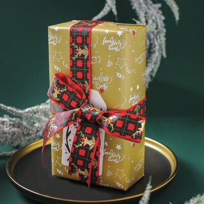 5PCS Christmas wrapping paper Gift wrapper paper decorations