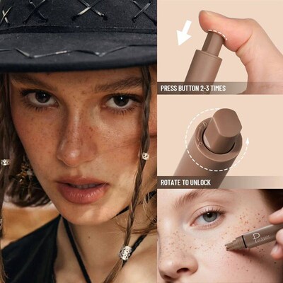 1pc Natural Freckle Stamp Pen, waterproof and sweatproof - q