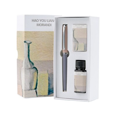 Fountain Pen HongDian ink Full Metal Pens Stainless Steel B