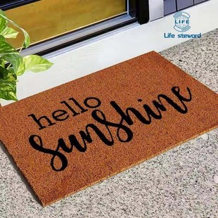Imitation coconut palm entry doormat foot pad进门脚垫pvc地垫