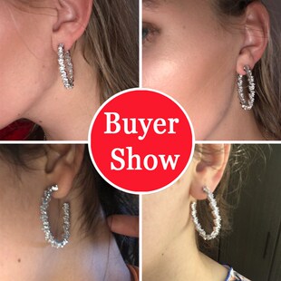 ThreeGraces Shiny Irregular Baguette CZ Crystal Big Rose Gol