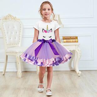 Unicorn Clothing Sets Baby Girls Clothes 2021 Summer Princes