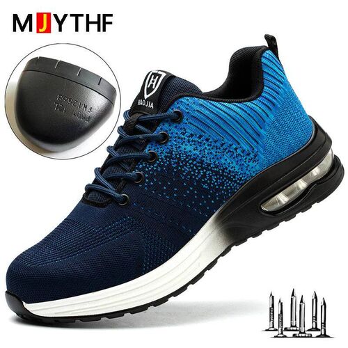Fashion Safety Shoes Men Boots Steel Toe Shoes Men Puncture-