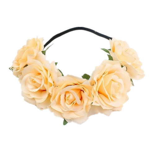 Bohemia Handmade Floral Headband Big Rose Flower Hairhead Ac