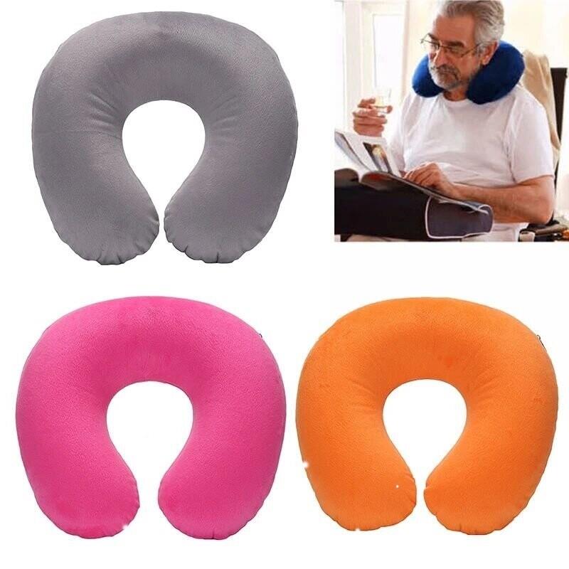 U-shaped Travel Pillow Car Air Flight Office Inflatable Neck图片