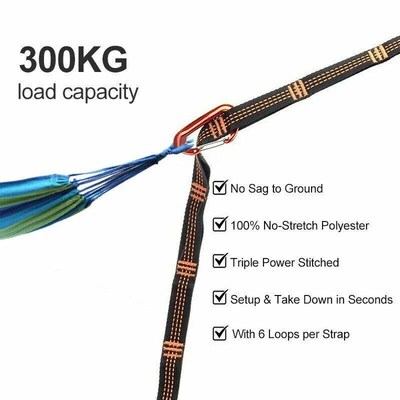 2/4Pcs Hammock Straps Special Reinforced Polyester Straps 5