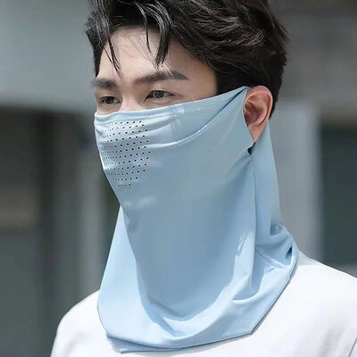 Summer Sunscreen Ice Silk Mask Neck UV Protection Face Cover