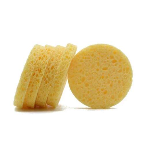 5/10pcs Face Round Makeup Remover Tools Wood Pulp Makeup Bea