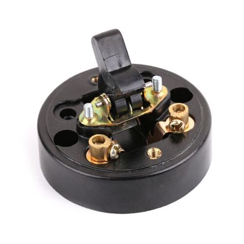 Retro Single Control Switch Flat Round Surface Wall Mounted