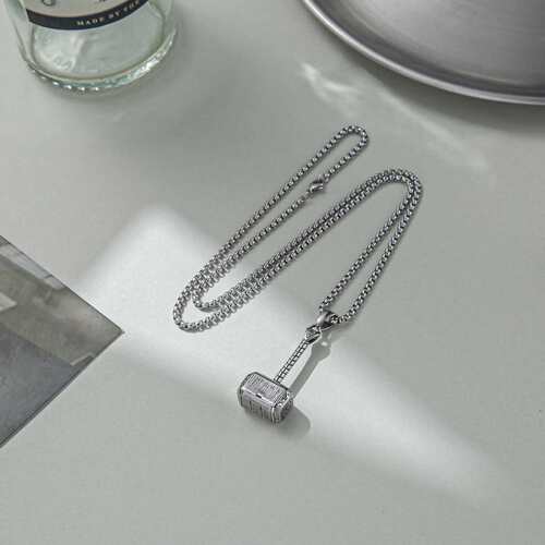 Hip-hop punk hammer accessories pendant titanium steel neckl