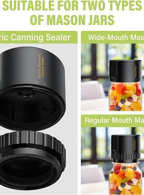 Electric Mason Jar Vacuum Sealer Kitchen Cooking