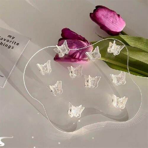 10pcs Mini Hair Clip Claw Lady Girls Braided Butterfly Clip