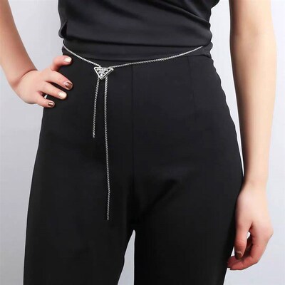 Womens Waist Chain Metal Texture Chain Fashion Daily Versat
