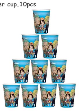 ONE PIECE Theme Birthday Decoration Disposable Tableware Par