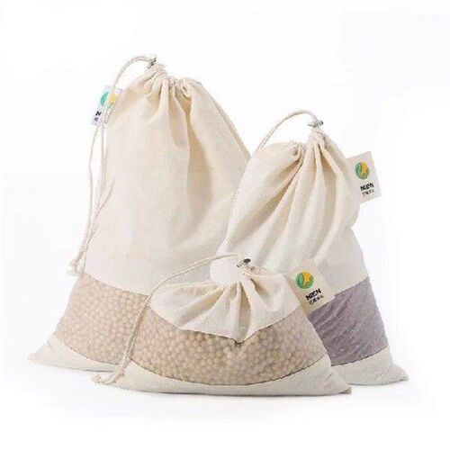 1Pc Transparent Stitching Bundle Pocket Canvas Rice Snack