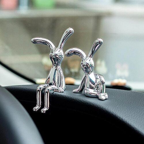 Nordic modern electroplated creative rabbit ornament, a luxu