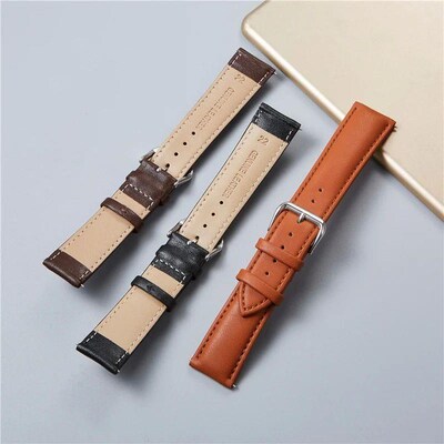 Genuine Leather Watchbands Calfskin Replace Watch Straps 18m