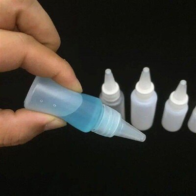 10-100ml with Caps Plastic Pointed Mouth Dropper Bottles