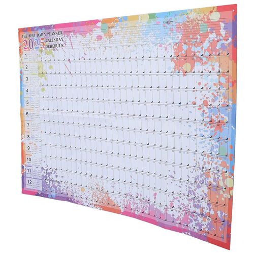 2025 Yearly Creative Wall Calendar Note Electronic Tracking