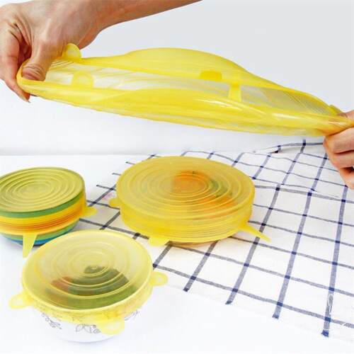 stretch lids universal lid Silicone cover food wrap Kitchen
