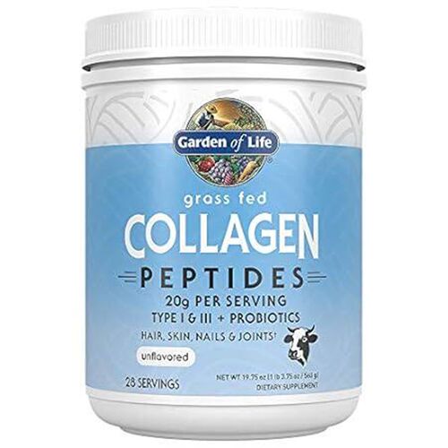Garden of Life Grass Fed Collagen Peptides Powder  Unfla