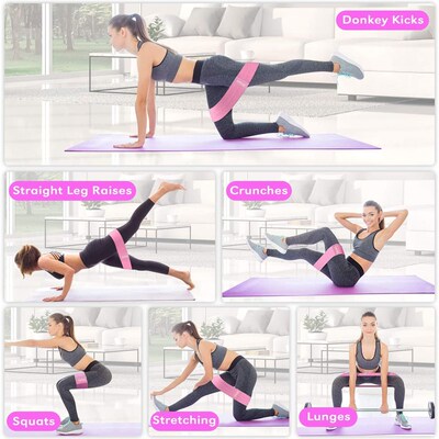 long Booty Band Hip Circle Loop Resistance Band Workout