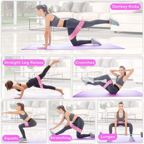 long Booty Band Hip Circle Loop Resistance Band Workout