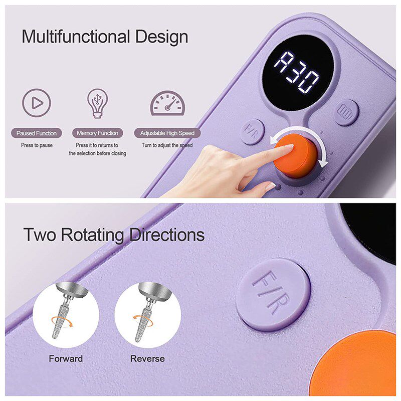 Nail Drill Machine Electric Nail Drill Sander Manicure Milli
