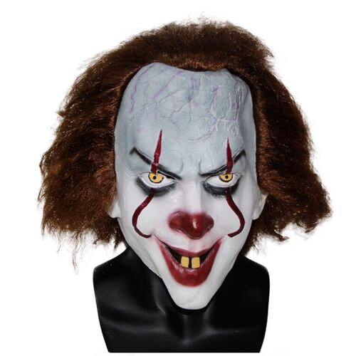 New Horror Pennywise Joker Scary Mask Cosplay Stephen King C