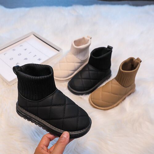 2025 Childrens Anti-slip Waterproof Warm Snow Boots For Boy