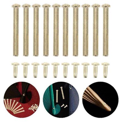10 Sets Fan Nail Hand Repairing Kit Shaft Rivets Bamboo