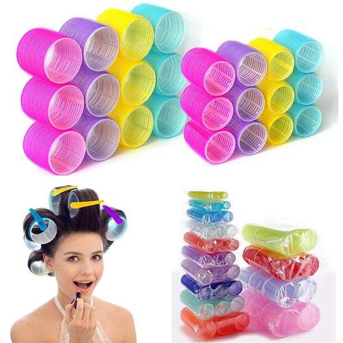 Hair Rollers Self Grip Hook Hair Curlers Heatless Roller Sal