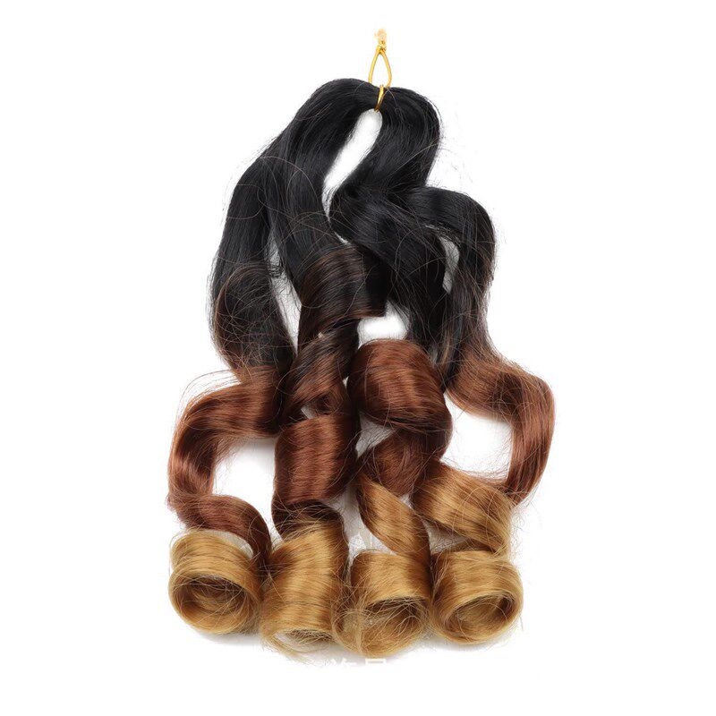 African Dicky Braid Clockwork Wig Crochet Hair French Loose