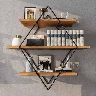 Wall Mounted Wooden Floating Shelves Decorative Kitchen Wall