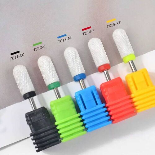 1/5pcs Ceramic Nail Drill Bits Milling Cutter Nail Files Gri