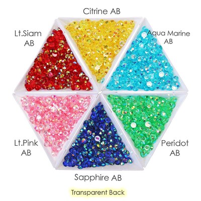 Big Package 2-6mm Resin Non Hot Fix Rhinestones Bulk Wholesa