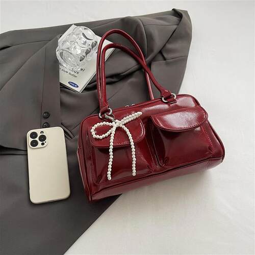 Fashionable Underarm Bow Bag for Women 2024 Korean Edition N