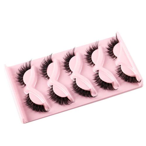 5 Pairs Cat Eye Lashes Faux Mink Eyelashes Natural long Mang
