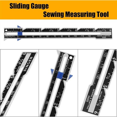 5-in-1 Sliding Gauge Measuring Tool Multifunctional Plastic