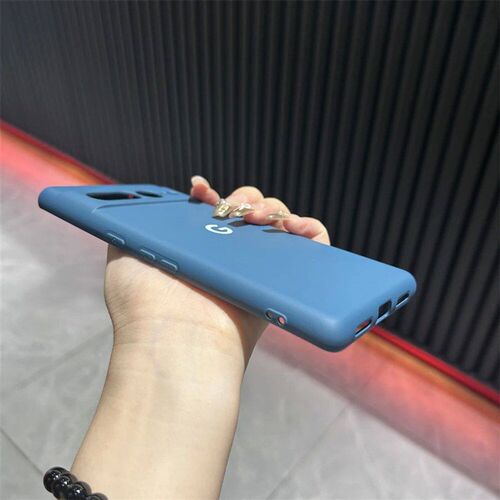 For Google Pixel 6 7 8 Pro Case Soild Color Plain Silicone S