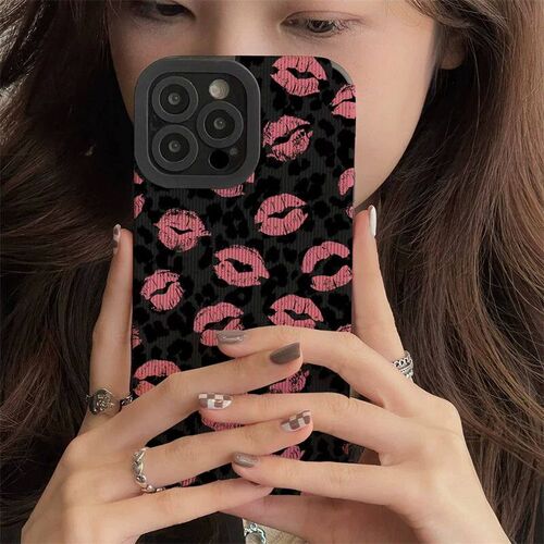 Vintage Leopard Love Kiss Silione Case For  Galaxy A51 A52 A