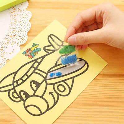 Creative DIY Sand Painting Kids Toys Children Crafts Doodle