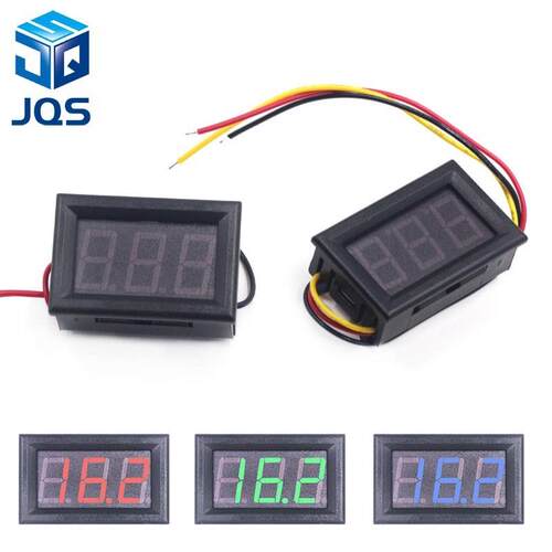 0.56 Inch Mini Red Green Blue LED Display Panel Voltage Mete