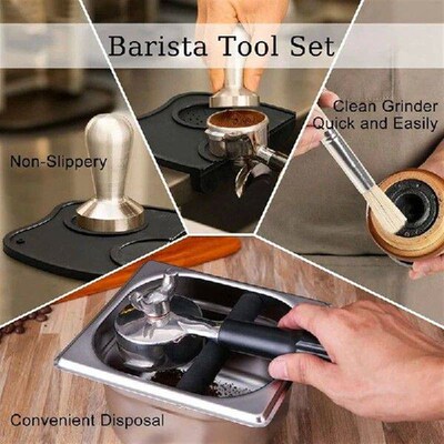 1 Piece Capacity Coffee Grounds Bucket Stainless Steel Milk